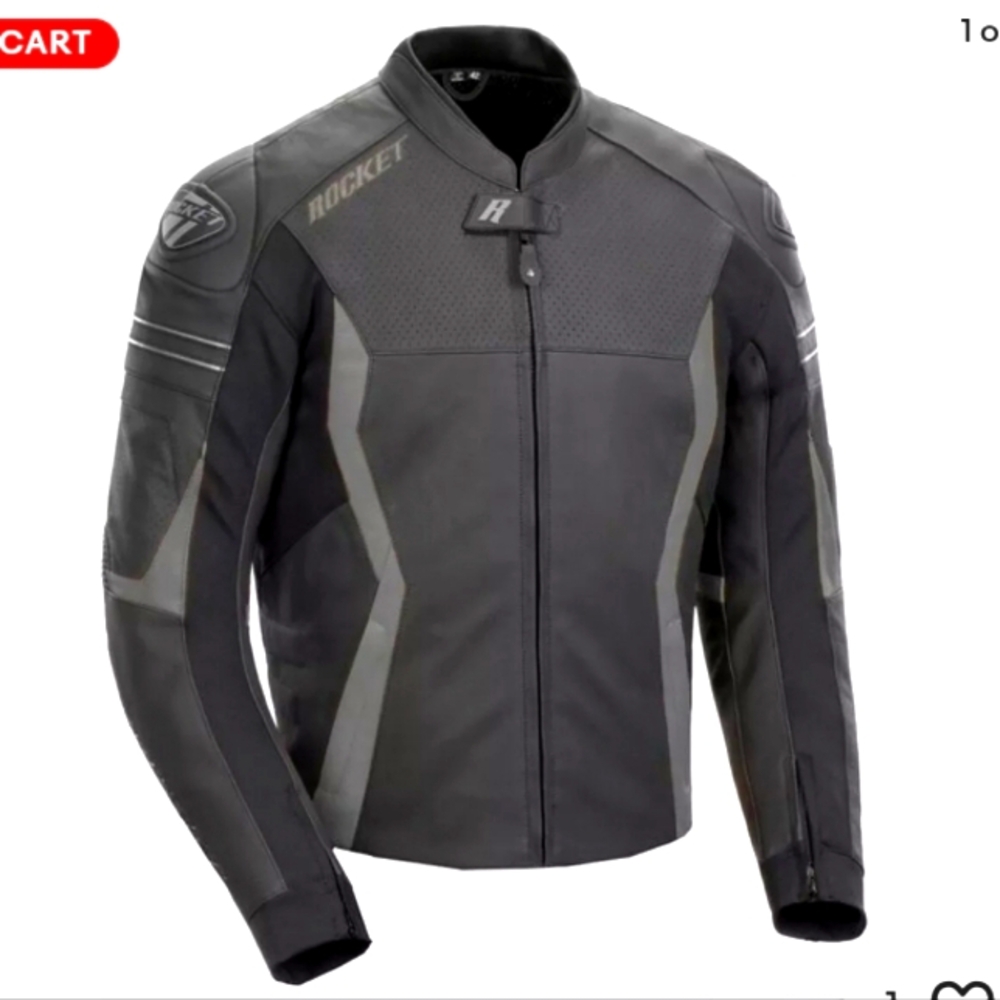 Joe Rocket GPX Men's Leather Motorcycle Jacket